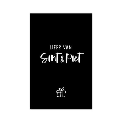 cadeaukaartje Liefs van Sint en Piet
