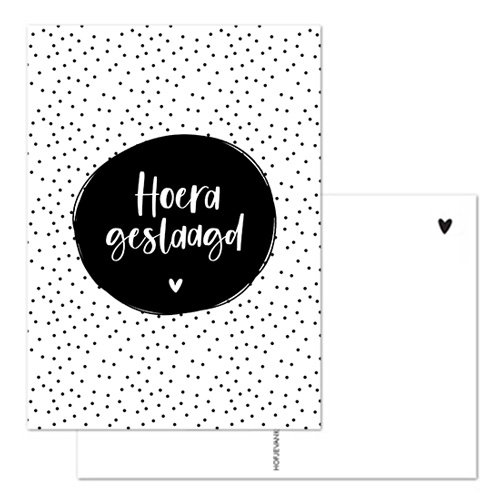kaartje hoera geslaagd