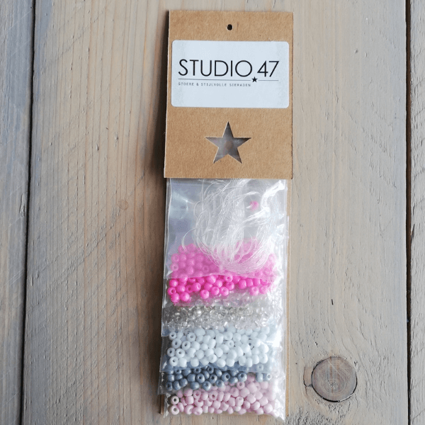 DIY Armbandjes maken - kralenmix flamingo