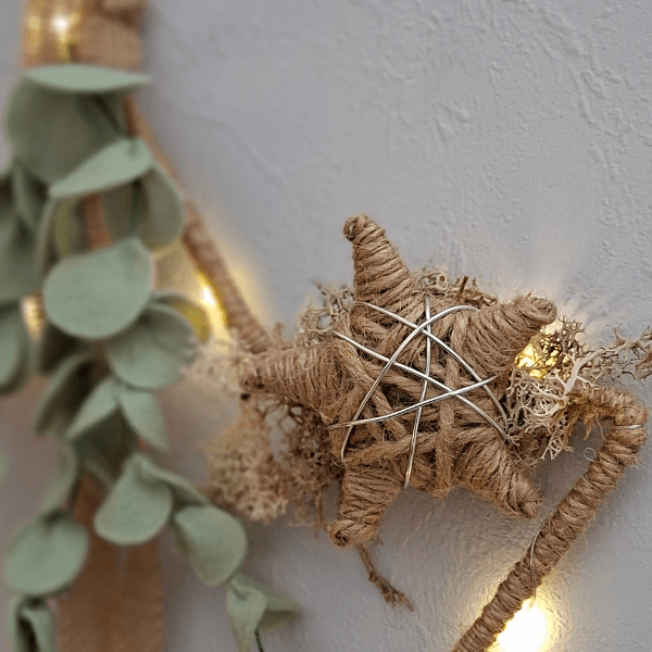Kerstworkshop Stralende kerstster- jute ster