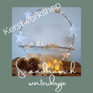 kerstworkshop scandinavisch winterdorpje