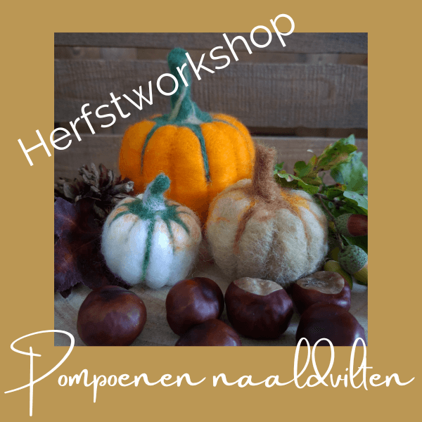 herfstworkshop pompoenen naaldvilten