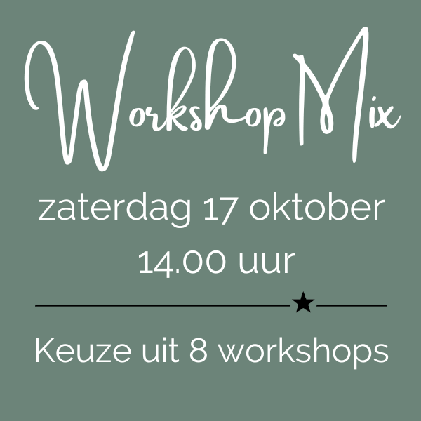 open workshop mix zaterdag 17 oktober 2026